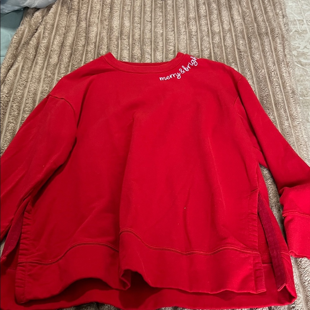 Merry Red Women's Sweater Cardigan